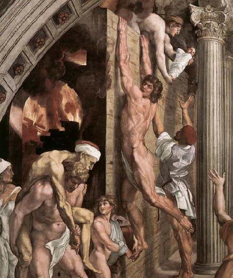 RAFFAELLO Sanzio The Fire in the Borgo oil painting image